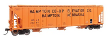 Walthers Proto 920-106196 55' Evans 4780 Covered Hopper RTR Hampton Co-op USLX #26264