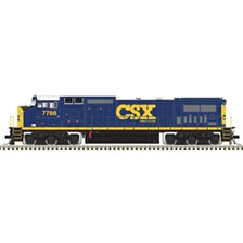 Atlas 10004482 HO Master Dash 8-40CW Silver CSX YN3.Com #7788