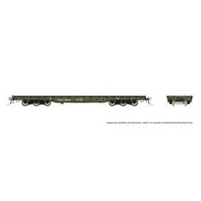 Rapido HO 199003A Magor 54' Flatcar DODX Early Repaint Single Car