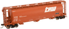 Atlas HO #1985-2 ACF 3 Bay Cylindrical Hopper Toledo Peoria & Western #17007