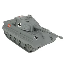 BMC 49999 WW2 German King Tiger Tank Gray 1:32 Military Vehicle for Plastic Army Men