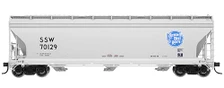 Atlas HO #1470-1 ACF 4650 3-Bay Centerflow Hopper Cotton Belt Heritage Logo #70129
