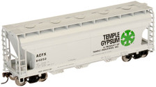 Atlas Trainman HO #18967 ACF 3650 Covered Hopper Temple Gypsum #64252