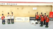 WBritain Set 9158 Fort Henry Guards With Mascot And from Set 2178 Post War