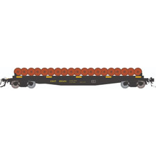 Rapido HO 138505A F30D 50' Wheel Flat Car: CSX MOW: Single Car