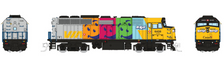 Rapido N Scale Locomotive 580018 F40PH-2D (DC/Silent) VIA Rail Kool Aid #6406