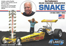 Atlantis Models #7528 1:24 Don the Snake Prudhomme's Rear Engine Dragster with Christmas Tree Starting Light