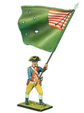 First Legion AWI059 Haslets 1st Delaware Standard Bearer 60mm Historical Figure