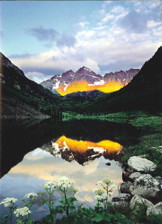 10 Original Photographic Art Note Cards With Envelopes Maroon Bells Colorado