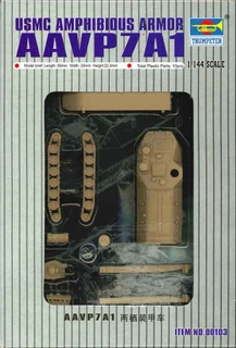 Trumpeter 00104 USMC AAVP7A1 Amphibious Armor 1:144 Scale Model Kit