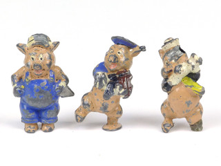 Phillip Segal Toys Three Little Pigs Vintage Rare Figure Nursery Rhyme Series