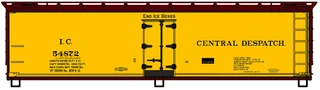 Accurail 4909 HO Scale Illinois Central 40' Wood Refrigerator Car Kit