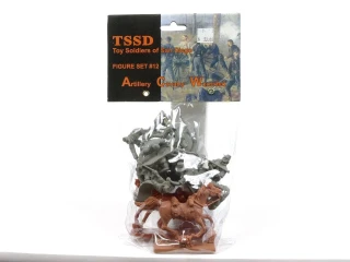 Toy Soldiers Of San Diego ACW Artillery Cavalry Wounded Set 12 Gray Figures