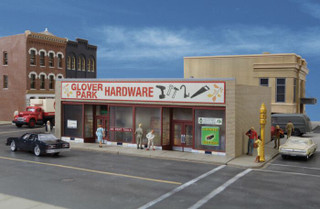 Walthers Cornerstone 933-3465 Glover Park Hardware HO Scale Building Model Train Kit