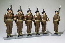 The British Toy Soldier Company Set 206 Gibraltar Defense Regiment at Attention