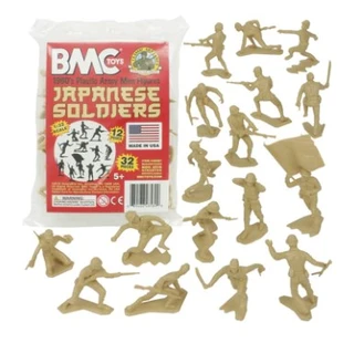 BMC Toys 48589 Classic Marx Japanese Plastic Army Men 32pc WW2 Soldier Figures