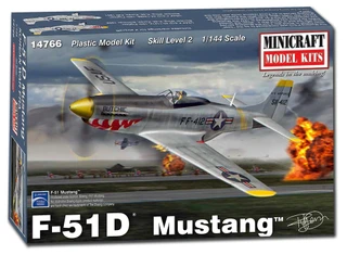 Minicraft 14766 F-51D "Mustang" 1/144 Scale Model Kit