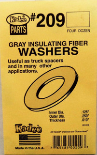Kadee #209 Gray Insulating Fiber Washers Four Dozen