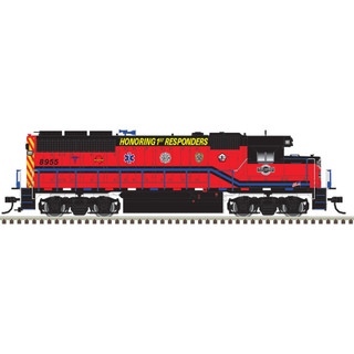 Atlas HO Scale GP40 Silver Port Harbor 1st Responders 10004012 #8955