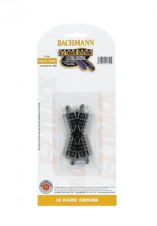 Bachmann Trains 44840 N Scale 30 Degree Crossing Nickel Silver Track With Gray Roadbed