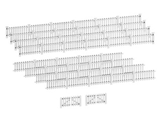 Lionel 2057120 HO Picket Fence White