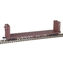 Atlas 50005799 N 48' GSI Bulkhead Flat Car Gulf Mobile & Ohio 74075