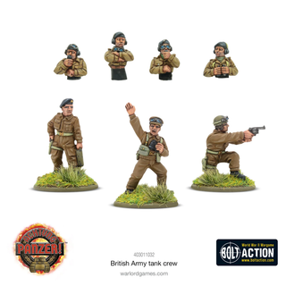 Warlord Games 403011032 Achtung Panzer! British Army Tank Crew