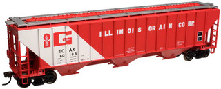 Atlas HO Trainman 20000573 Thrall 4750 Covered Hopper Illinois Grain #60188