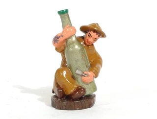 Lou Steinberg Dimestore Conversion Collectible Soldier Seated Gigantic Bottle