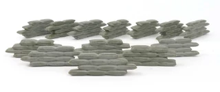 New Ray Sandbag Bunkers Set Of 12 Plastic Military Toys 1/32 Scale 54mm