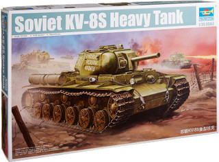 Trumpeter Soviet KV-8S Heavy Tank Plastic Model Kit 1/35 Scale