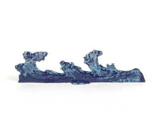 Hornung Miniatures Trees Heraldic Knights Hornung Art By Bob Hornung Whitecap Waves 100WW Flat Metal Cast Scenery