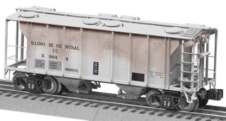 Lionel 2426651 O Gauge Illinois Central PS-2 Weathered Covered Hopper #55012