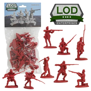 LOD Enterprises Plastic Figure Sets LOD011 Revolutionary War British Light Infantry