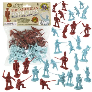 BMC-67028 Revolutionary War Battle of Brandywine 44pc Plastic Army Men Soldier Figures