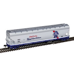 Atlas N 50006993 Master ACF 5800 Centerflow Covered Hopper Pabst Blue Ribbon #1899