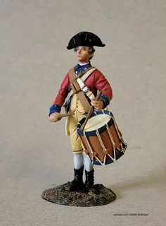 WBritain 16210 Clash of Empires Continental Line Drummer, 1779-83