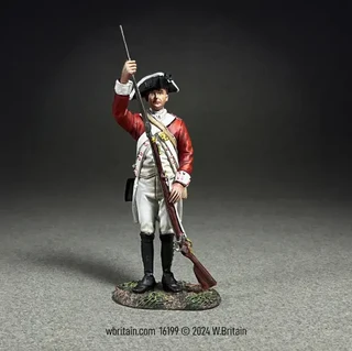 WBritain 16199 Clash of Empires British 43rd Regiment of Foot, Ramming Cartridge, 1780