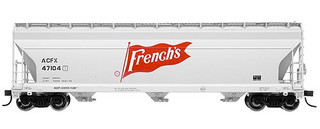 Atlas HO #1410-1 ACF 4650 3-Bay Centerflow Hopper French's (ACFX) Road #47104