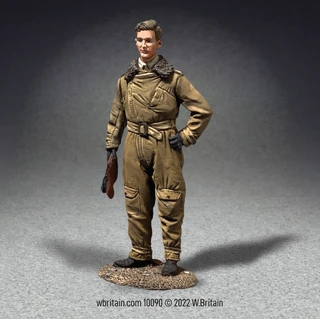 WBritains Set 10090 Charles Lindbergh, American Aviator 1/30 Scale Metal Figure