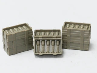 New Ray Ammo Boxes With Grenades Pack Of Nine 54mm 1:32 Scale Military Toys