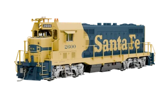 Rapido HO Locomotive 070108 ATSF CF7 w/Square Cab DC/Silent AT&SF Yellow Warbonnet #2600