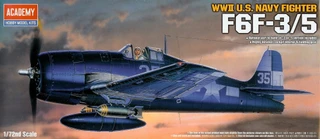 Academy Plastic Models 1/72 F6F3/5 Hellcat US Fighter #12481