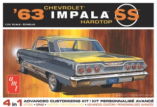 AMT #1149 1963 Chevy Impala Hardtop SS 1:25 Scale Model Kit