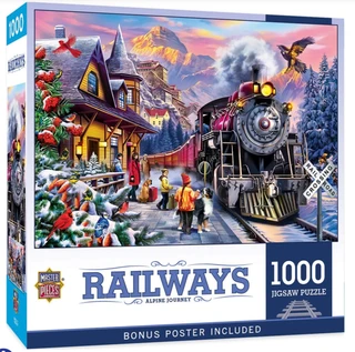 MasterPieces Railways "Alpine Journey" 1000 Piece Jigsaw Puzzle
