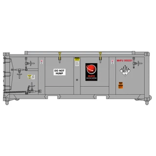 ATLAS HO MASTER WASTE CONTAINER MHF LOGISTICAL SOLUTIONS - MHFU [001407, 001495, 001577, 001858, 001908, 001913] - 6 PACK
