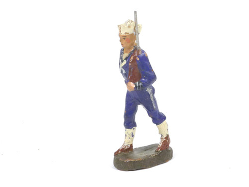 Elastolin Naval Sailor Marching German Composition Toy Soldier