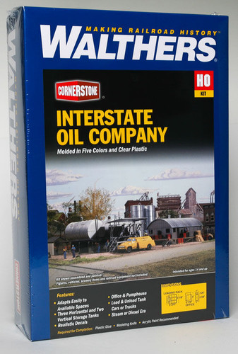 Walthers Cornerstone 933-3006 Interstate Oil Company HO Scale Building Kit