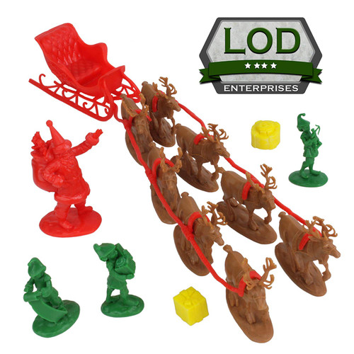 LOD North Pole Set 8 Santa's Christmas Delivery In Stock