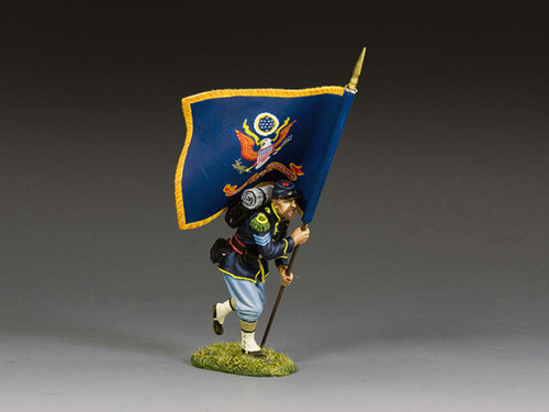 King & Country Soldiers CW121 American Civil War Sergeant With Regimental Flag